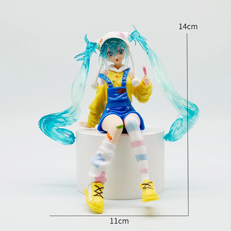 هاتسون ميكو الشكل الحلوى الحلويات مصاصة المعكرونة سدادة مشهد Spm Vocaloid Miku عمل تمثال لعبة مجسمة هدية