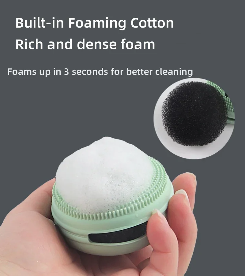 فرشاة تنظيف من السيليكون لتقشير الوجه، فرشاة تدليك للتنظيف العميق، منظف لإزالة الرؤوس السوداء، منظف مصغر للعناية بالبشرة #6