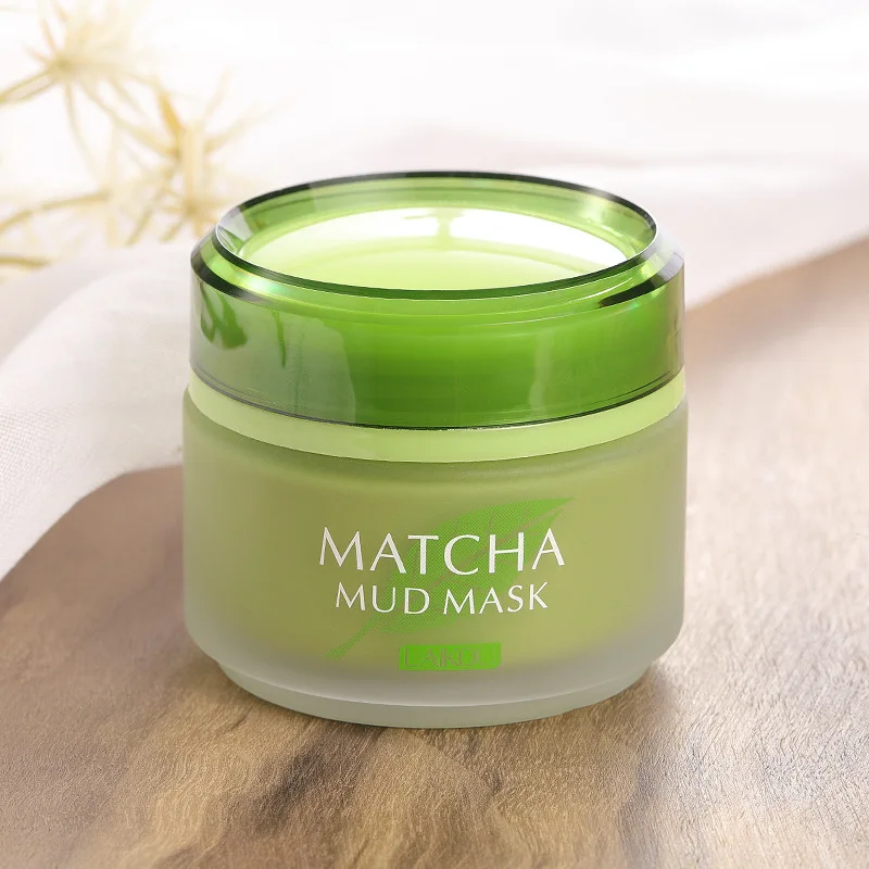 Longjing Matcha Green Mud facial mask 85g wash free apply facial mask mud cleaning mask