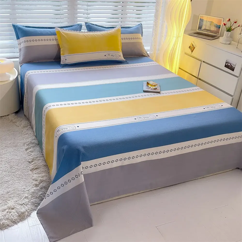 Trendy Patterned Bed Sheet Set For All Seasons Super Soft Microfiber Twin Full Queen Size Home