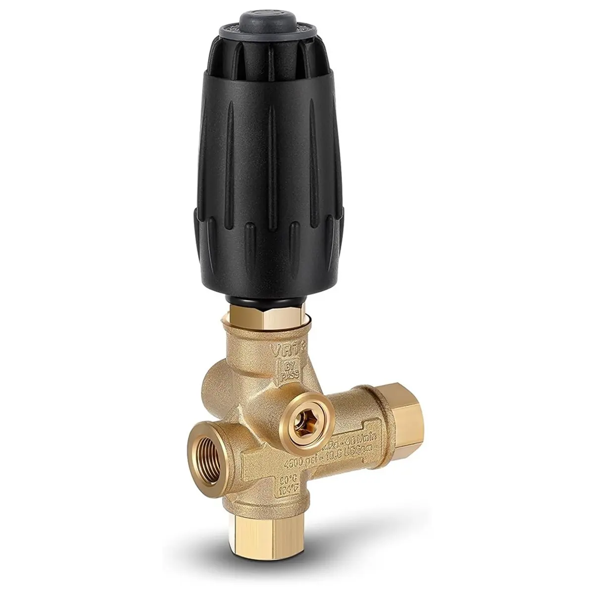 A75K Vrt3-310 Pressure Washer Unloader Valve, Black Spring, 10.5 Max Gpm (40 L/Min), 3/8