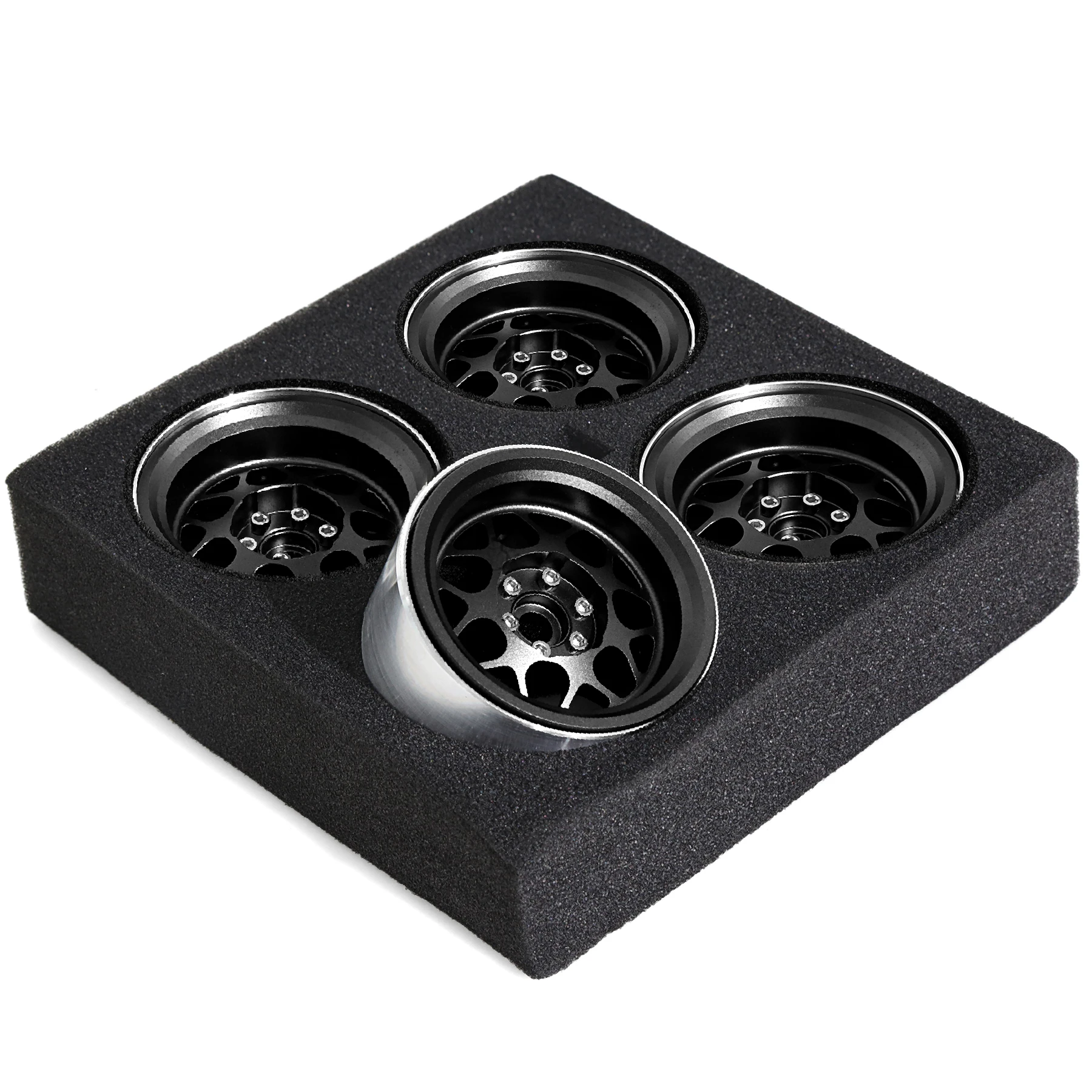 

2,2-дюймовые металлические колесные диски с замком, ступица колес 12 мм, шестигранник для 1/10 RC гусеничного автомобиля, осевой SCX10 RR10 Wraith 90048 Traxxas TRX4 TRX-6