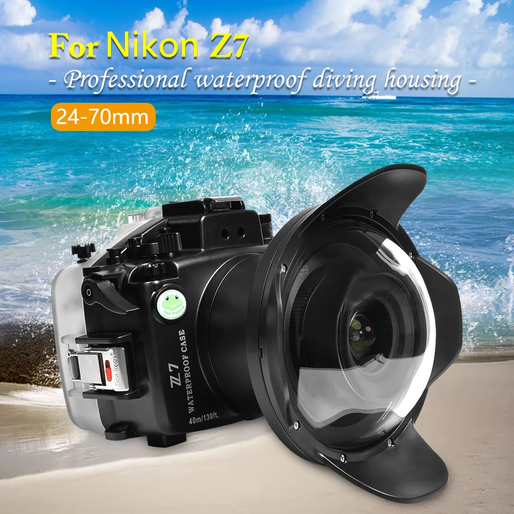 Seafrogs Scuba Diving Camera Case Cover For Nikon Z7 Underwater Photography Equipment Waterproof Camera Photograpy Housing