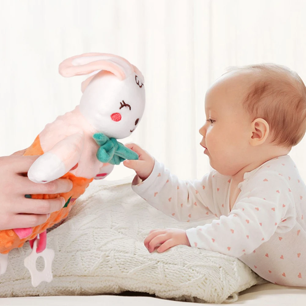 아기 유아 손 인형 귀여운 애완 동물 교육 수면 진정 장난감 인형, 세탁 가능, 어린이 수면 이불 장난감