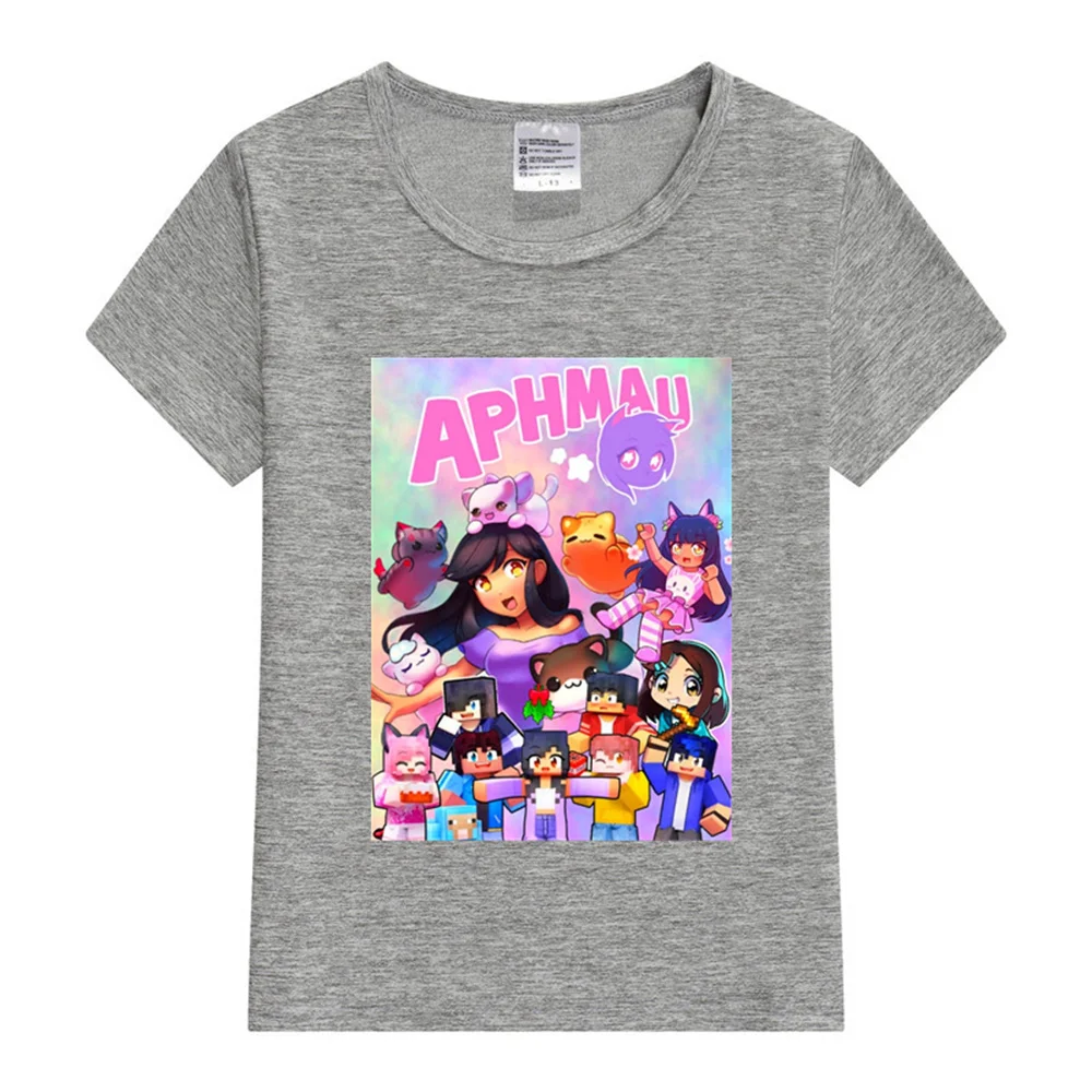 Aphmau Art Essential T-Shirt Cute Princess girl T shirt Print Children's Clothing Cartoon Anime Boys Girls Shirt print Tops tee