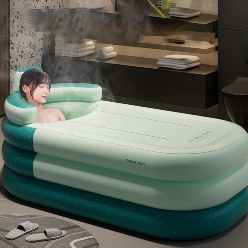 

Hydromassage Inflatable Bathtub Small Bath Tub Large Family Pool Pool The Whole Family Mobili Da Bagno Swimming Travel DX50YT