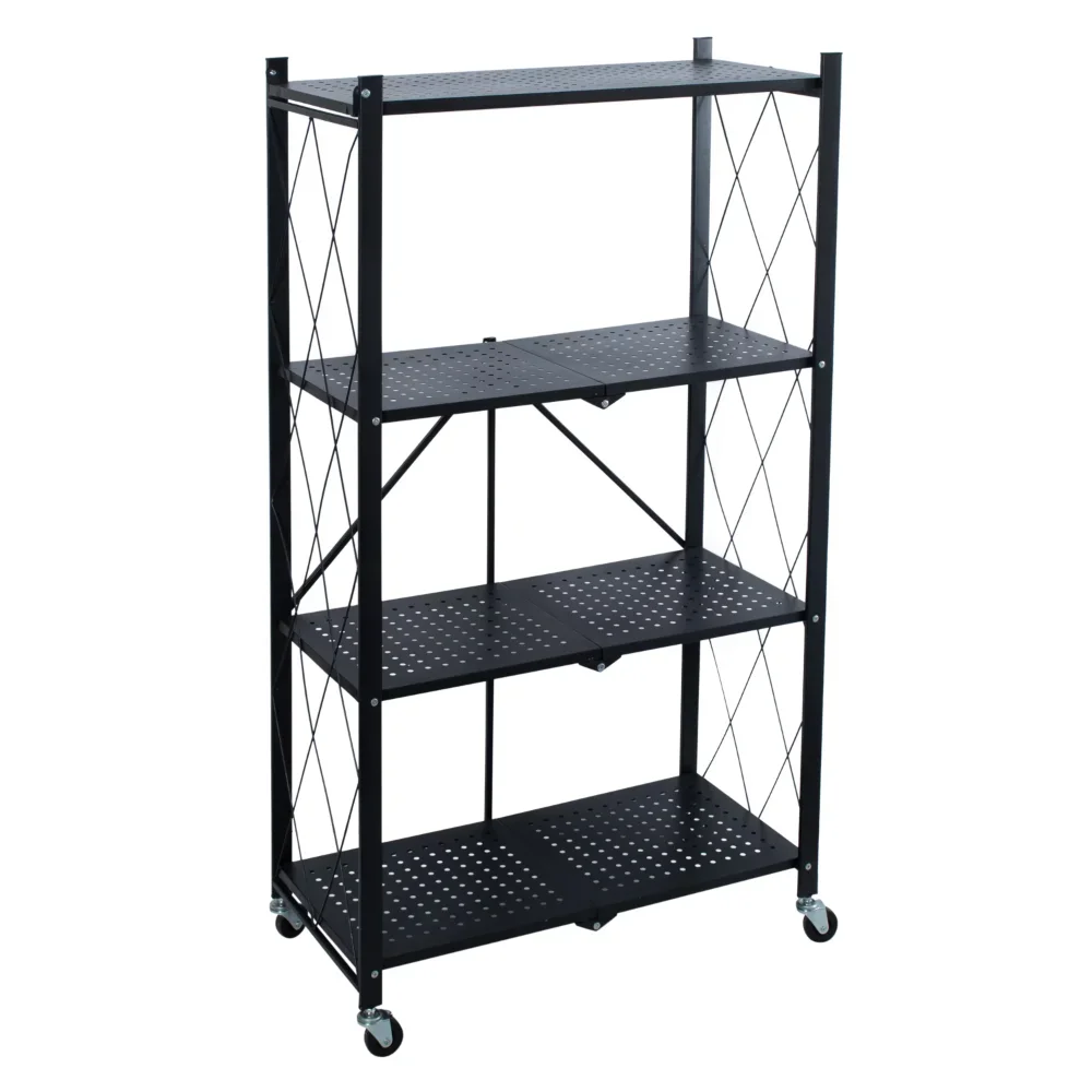 

Wheels Bathroom Organizer and Storage Shelves Free Shipping 4 Shelf Foldable Metal Storage Shelves Room Accessories Kitchen Home