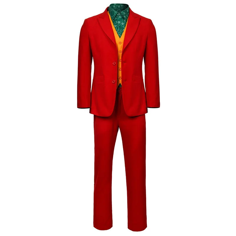 Movie Clown Cosplay Suit Halloween Adult Men COS Costume Adult Role Play Suit Carnival Party Full Set