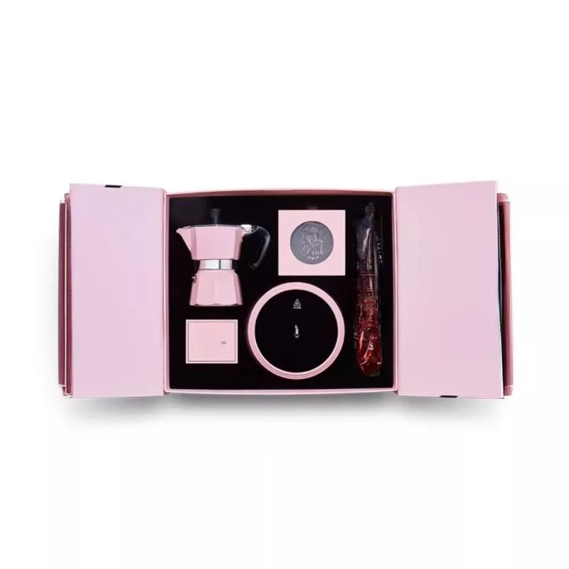 

World Pink Mocha Pot Gift Box Hand-brewed Coffee Pot Set Gift