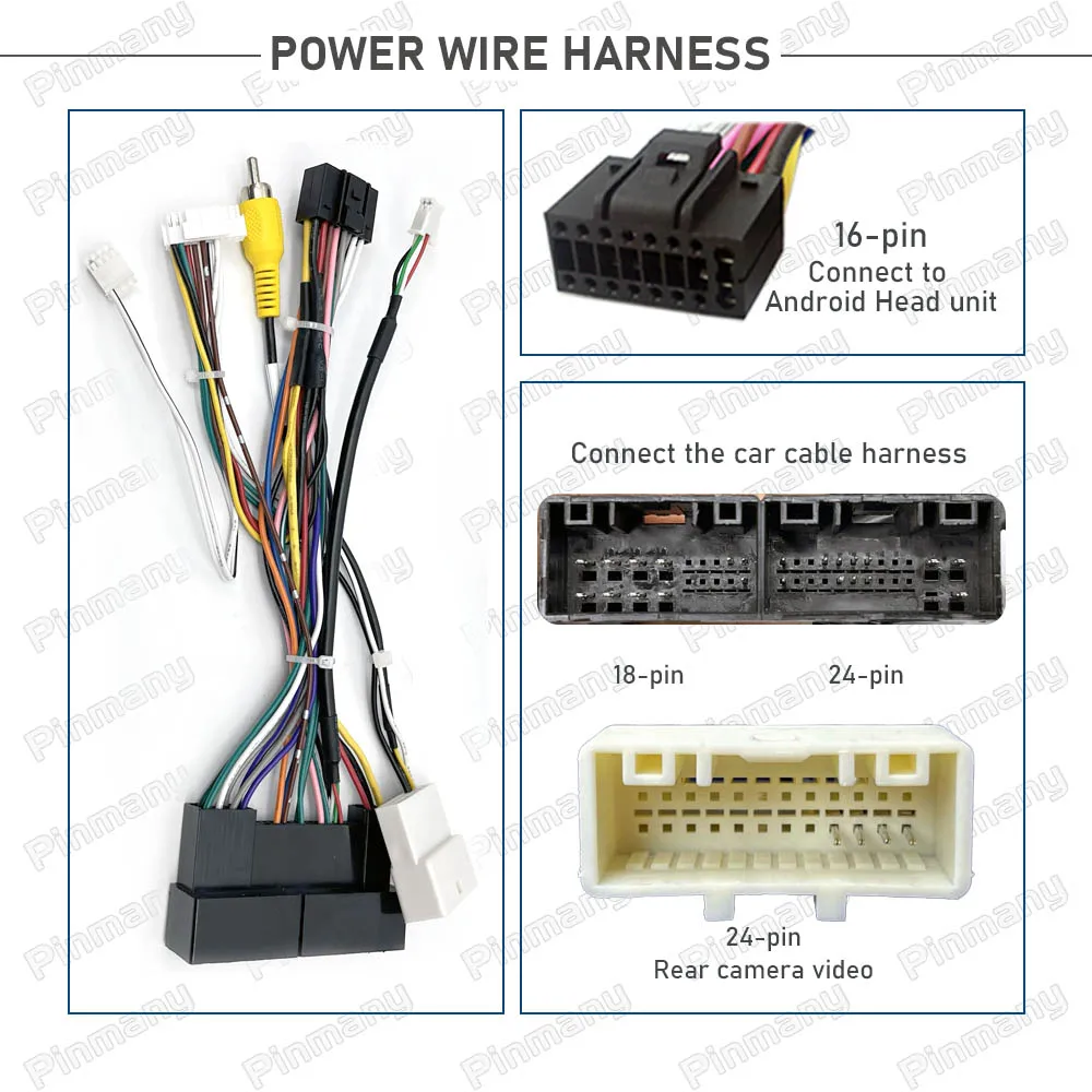 Car Radio Cable Connector HYC30 Power Wire Harness Adapter with CAN Bus Decoder for KIA Sorento Ceed Sportage K3 K5