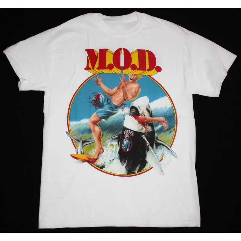 M O D SURFIN' 88 METHODE DESTRUCTION Weißes T-Shirt in allen Größen