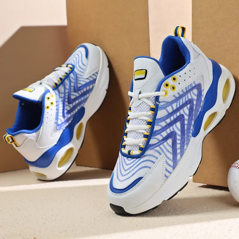 Scarpe da corsa professionali per uomo Sneakers traspiranti stringate scarpe da allenamento leggere da passeggio all\'aperto Mesh