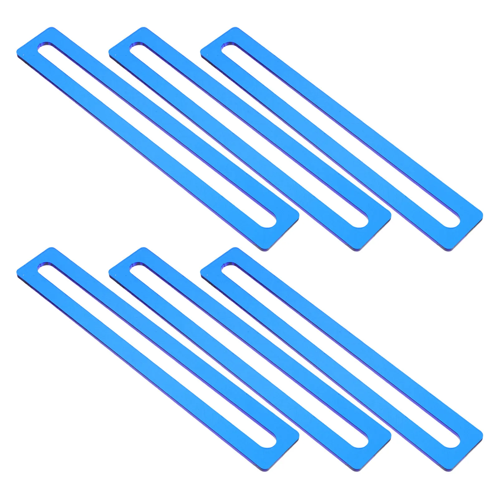 6 pçs tiras de sobreposição de leitura acrílico dislexia linha rastreador marcadores para estudantes escola biblioteca tiras de leitura coloridas