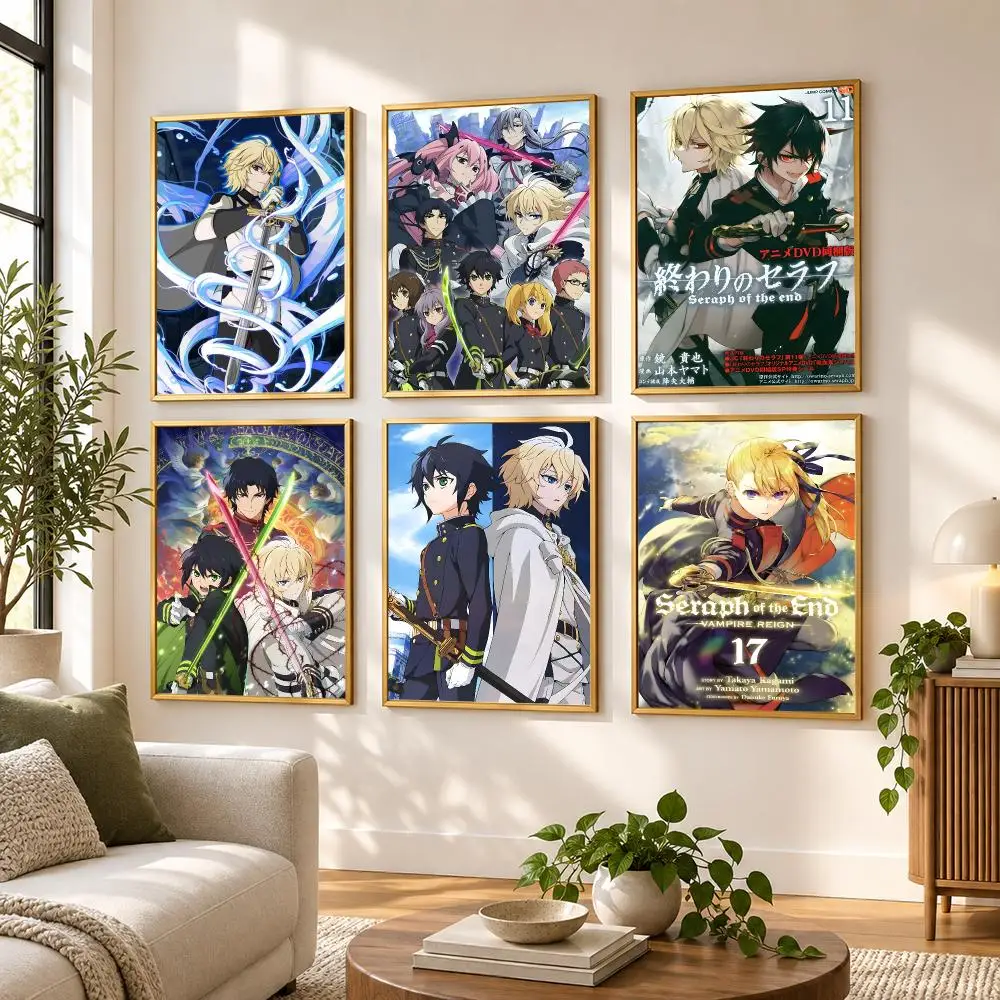 Vampire Seraph Of The End Poster HD art sticky wall waterproof home living room bedroom bar aesthetic decoration