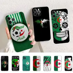 Algeria Flag Phone Case Silicone Soft for iphone 14 13 12 11 Pro Mini XS MAX 8 7 6 Plus X XS XR Cover