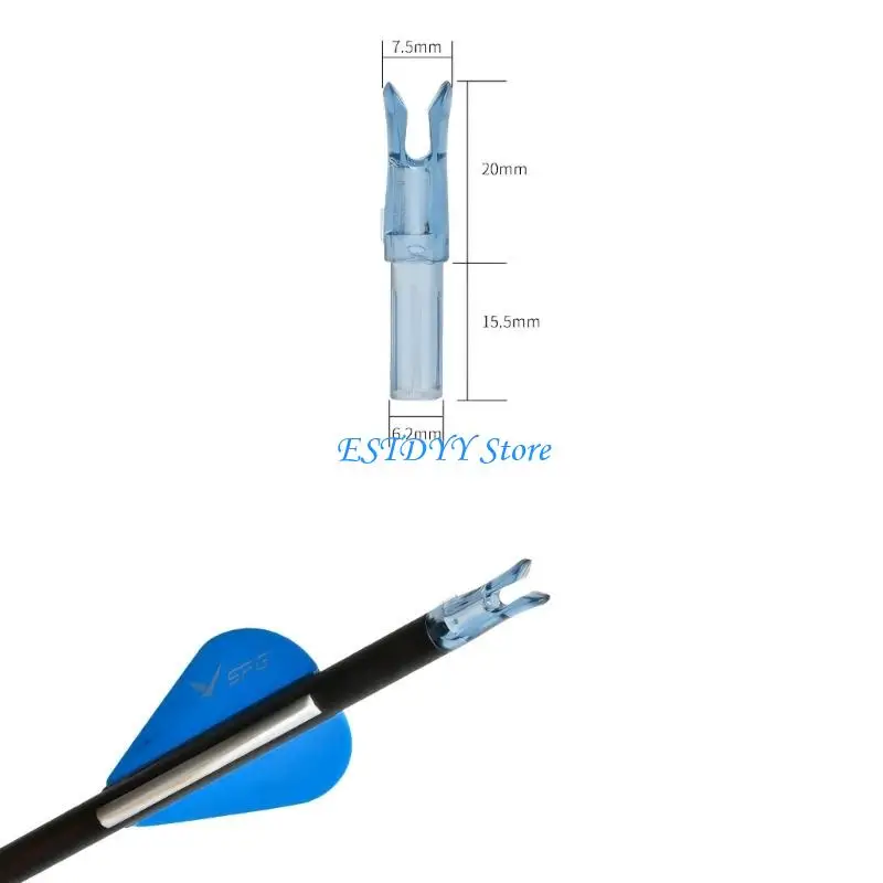 

G6DE Colorful Easyly Spots Archerys Arrows Nocks for Beginner Outdoor Shootings and Group Activity
