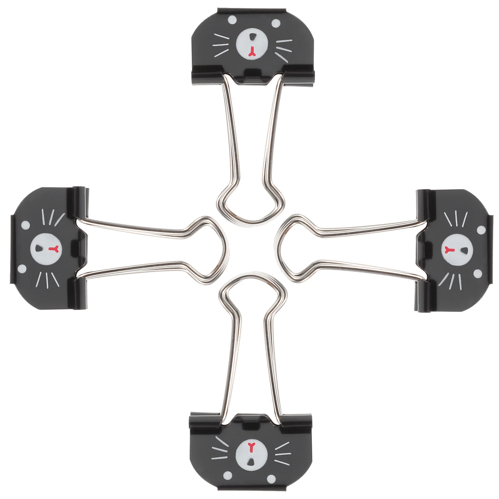 20pcs Metal Binder Small Document Clips For Office Home Use Assorted Paper Clamps Multi-Function File Clips Office Supplies