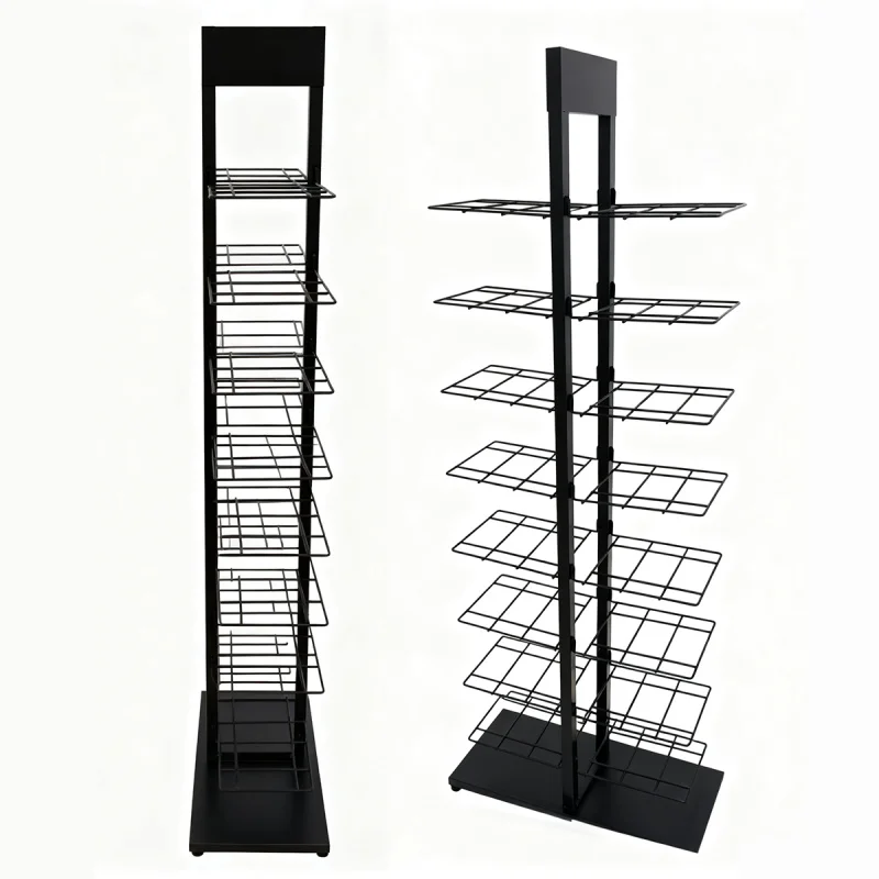 custom.Black Metal Cap Display Rack Mall Kiosks Fashion Shops & Retail Displays Space-Saving Hat Showcase S
