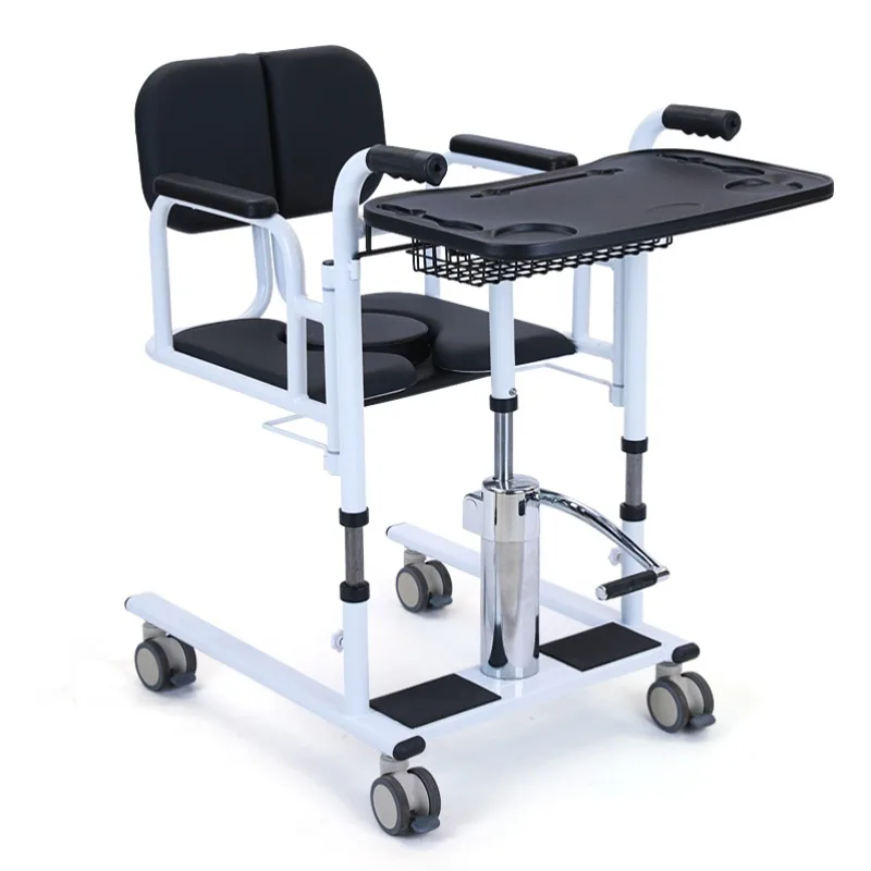 

Hydraulic Carbon Steel Transfer Chairs Elderly Care Patient Transfer Machines Bathroom Safety CE Certified Lightweight