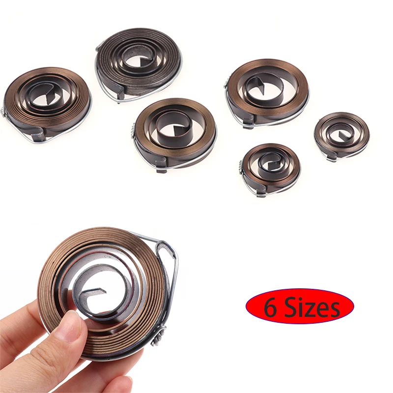 0.7-1.5 Thickness 680-1540mm Spiral Flat Wire Coil Torsion Spring Constant Force Extension Springs Bench Drill Scroll Springs