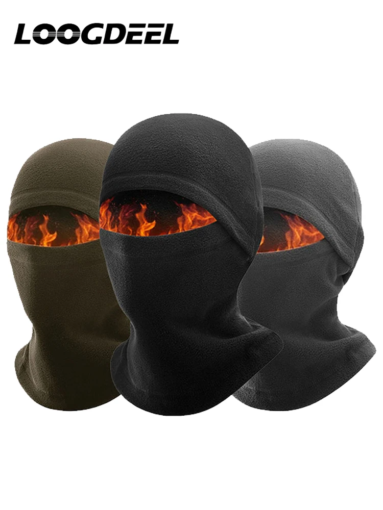 AliExpress LOOGDEEL Motorcycle Windproof Helmet Liner Skiing Riding Running Face Mask Bicycle Headwear Unisex Winter Warm Cycling Balaclava