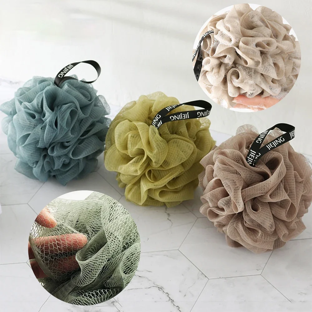 

Back Brush Soft Mesh Bath Sponge Balls Nylon Cleaning Brush Shower Exfoliating Scrubbers Loofah Sponge for Women, Men Bathroom