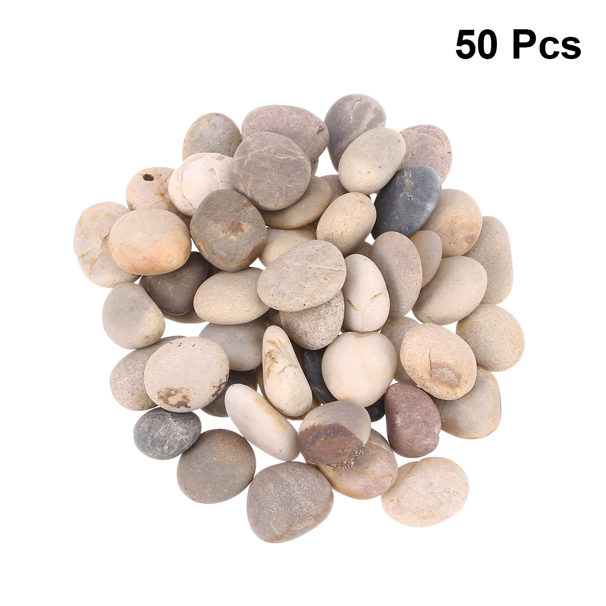 50pcs Smooth Painting Rocks DIY Polished Stones for Garden Hand Supplies Children Drawing Craft Project Kits Toy