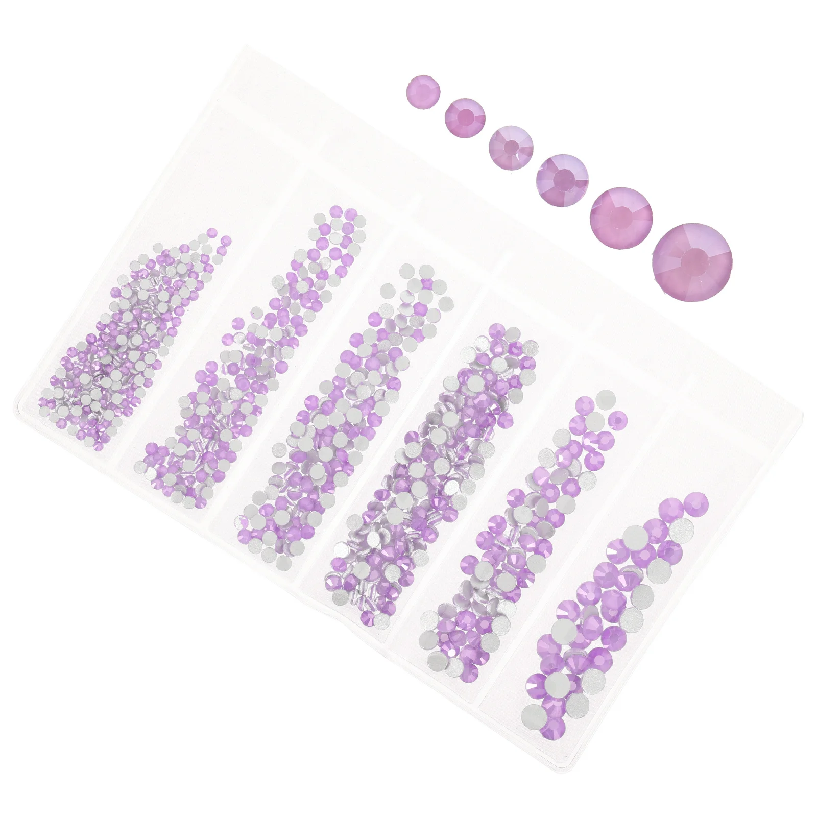

820Pcs Versatile Glass Rhinestones Nail Gems Bright Dazzling DIY Phone Cases Jewelry Nails Glass Rhinestones Nail Diamonds