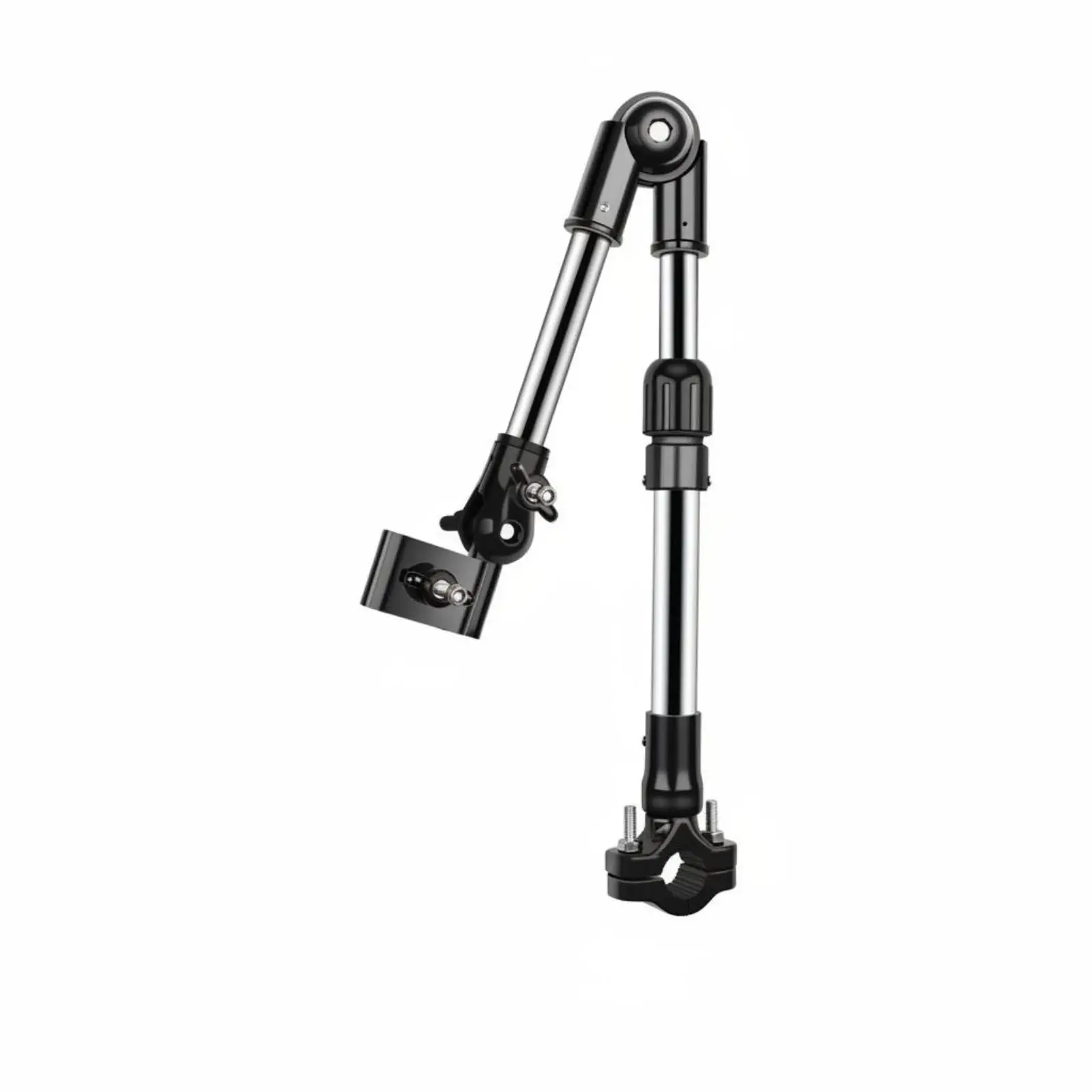 Adjustable Umbrella Support Bracket for Bike Pushchair Scooter Detachable Telescopic Holder Rain Sun Shade Mount Accessory