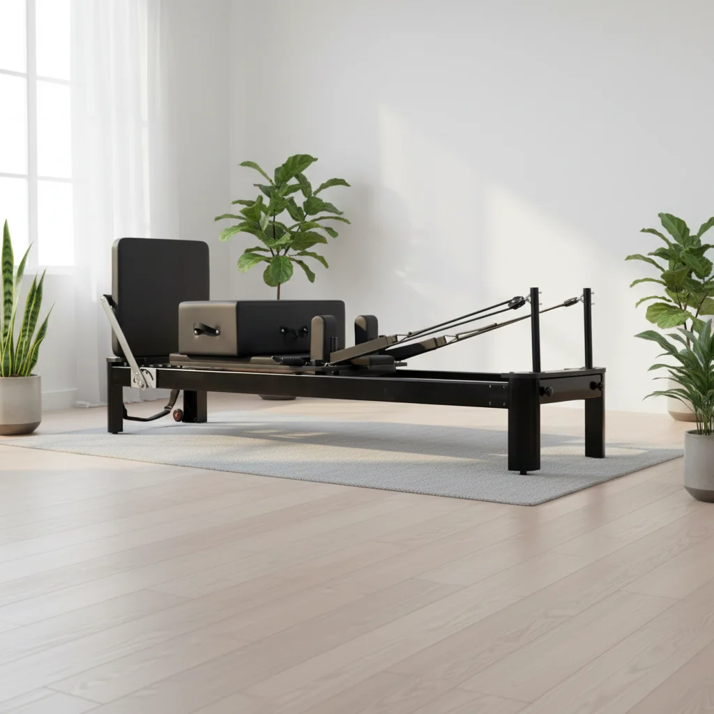 

Adjustable Home Gym Pilates Reformer Bed Durable Aluminum Alloy Material Pilate Bed