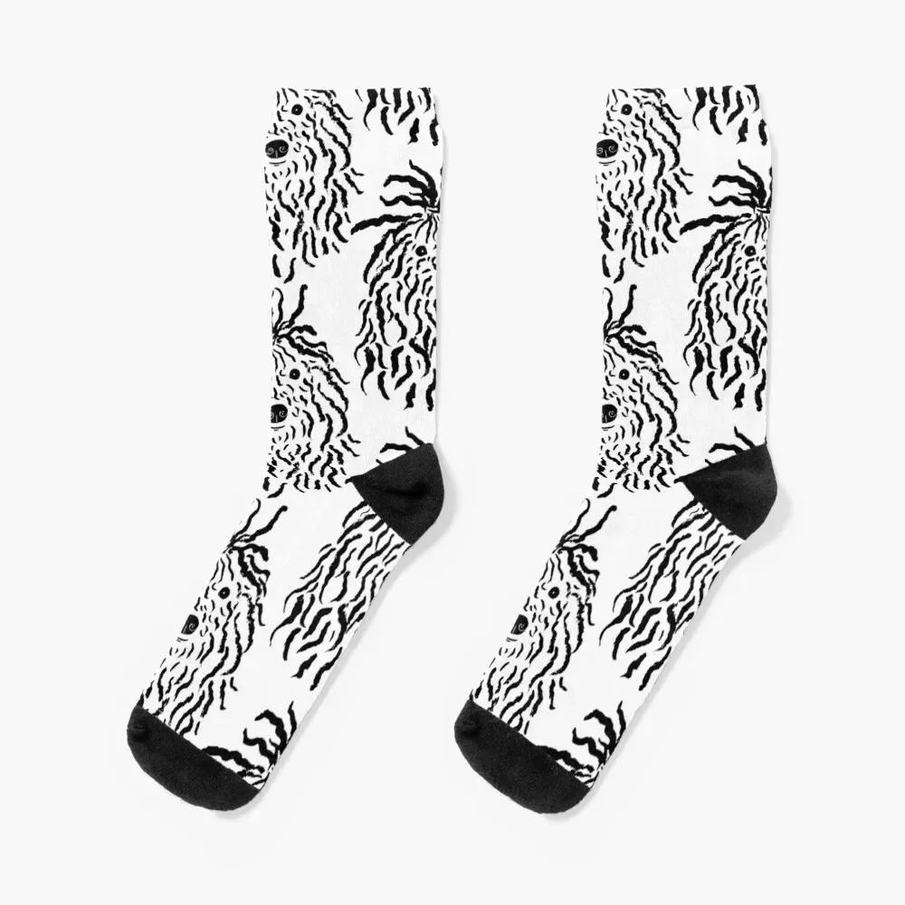 

Puli (Black and White) Socks men cotton high quality funny gift Lots Men Socks Luxury Brand Women's