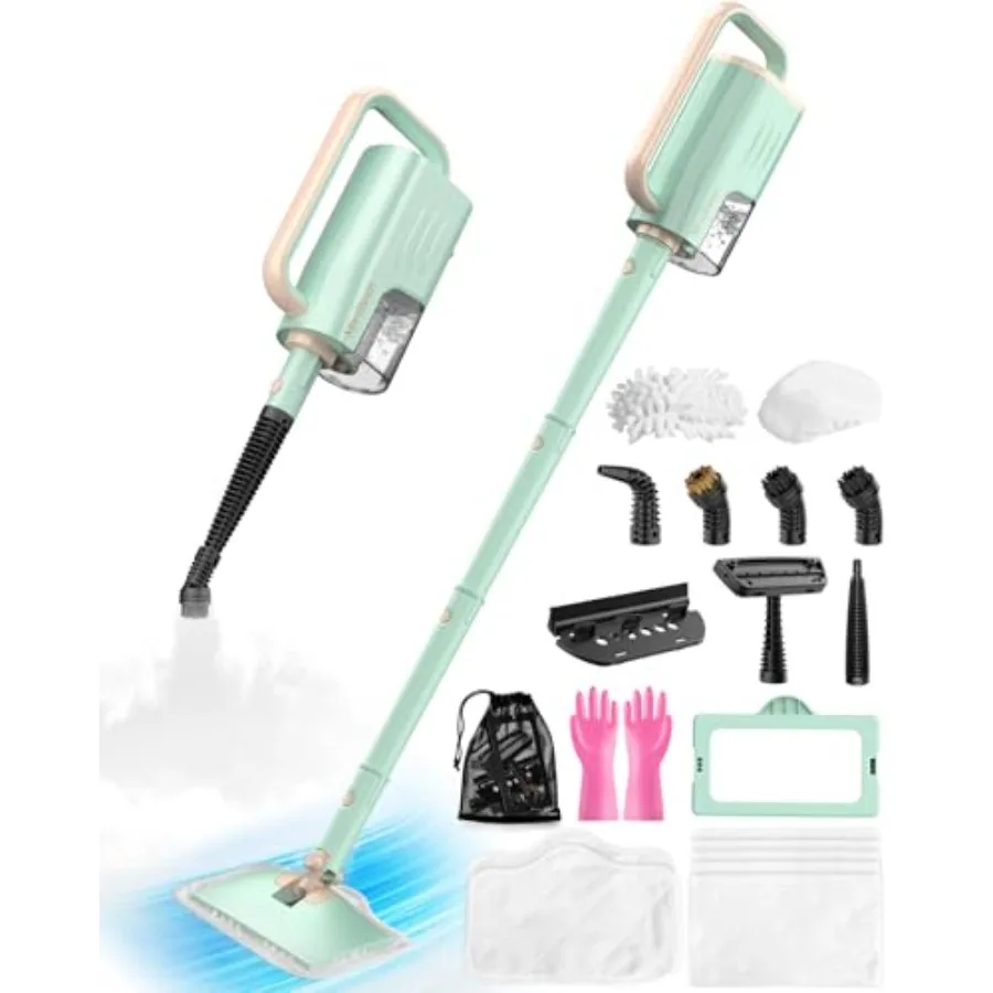 Steam Mop Cleaner Safe High-temp for Deep Cleaning Lightest Detachable Floor Steamer with 2 Steam Mode 3 Adjustable Level Heavy