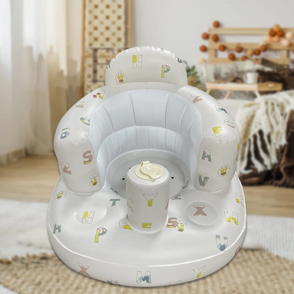 Asiento inflable multifuncional de PVC para bebé, asiento inflable para baño, sofá para aprender a comer, silla de cena, taburete de baño, accesorios de fotografía