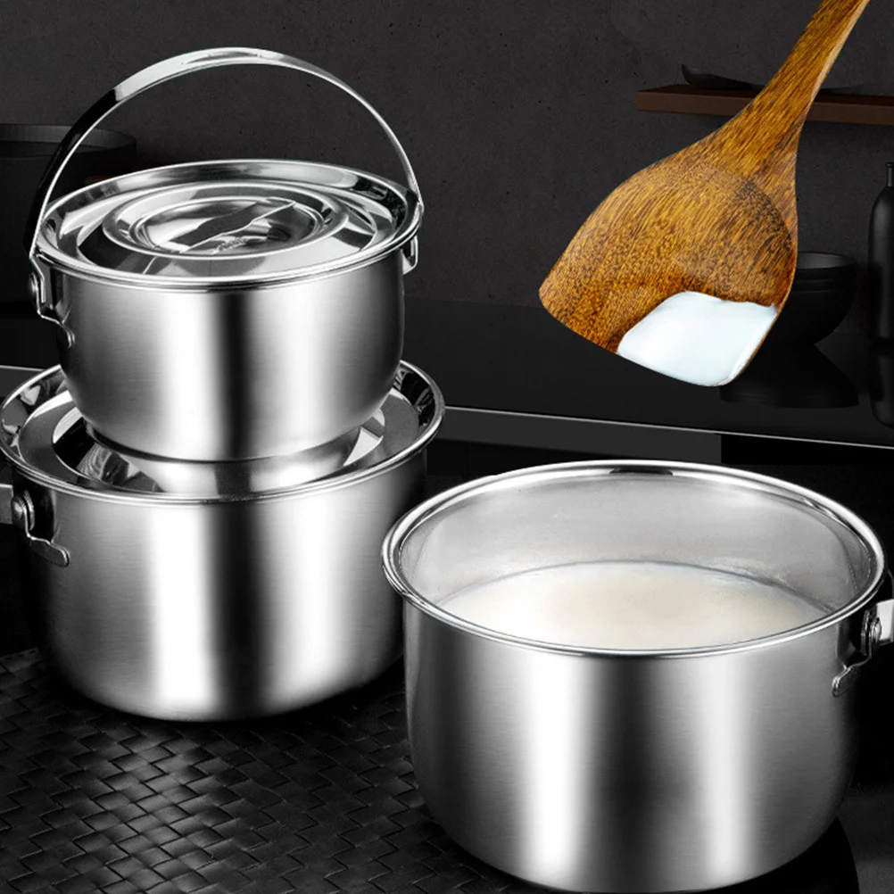 

Stainless Steel Pig Oil Basin Thick Deep Salad Mixing Container Multipurpose Kitchen Storage Bowl Food Prep Holder