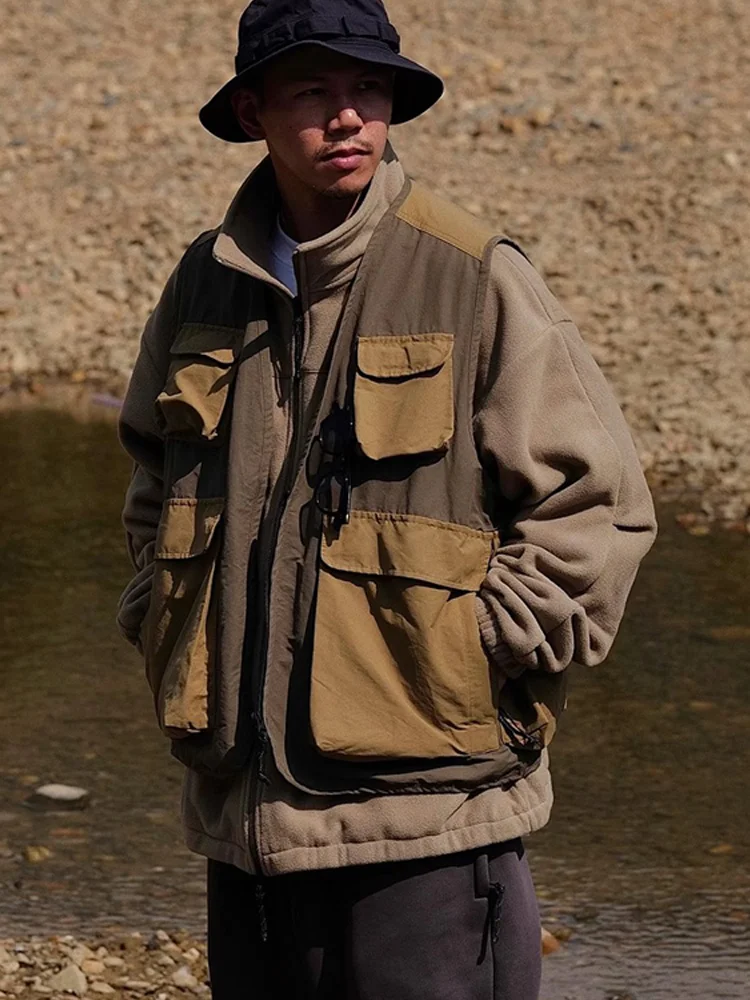 Gilet tattico multitasche Broshood 21aw in stile giapponese