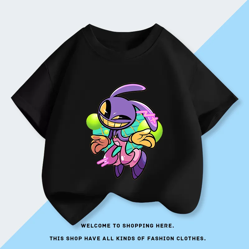Magical Numbers Circus Boys and Girls Summer Clothing Short-Sleeved T-Shirts for Children Summer Short-Sleeved T-Shirts for Kids
