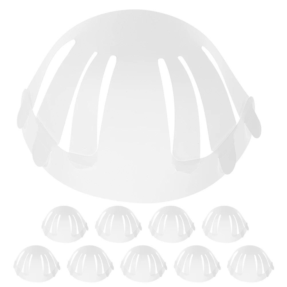 

10pcs Hat Liner Baseball Cap Insert Plastic Rack Smooth Surface Non Scratch Hat Store Display Home Use Protective Gear