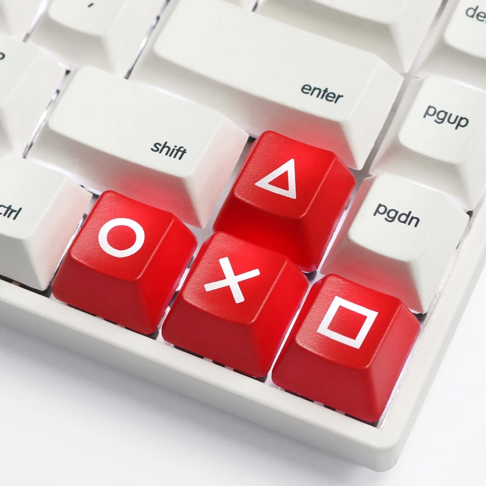 Y14AKeys Cap Up Down, Механическая клавиатура Pbt Keycap Ps4 Кнопочный ключ Wasd Dye Sub Tech R4 R3 R2 R1-Black