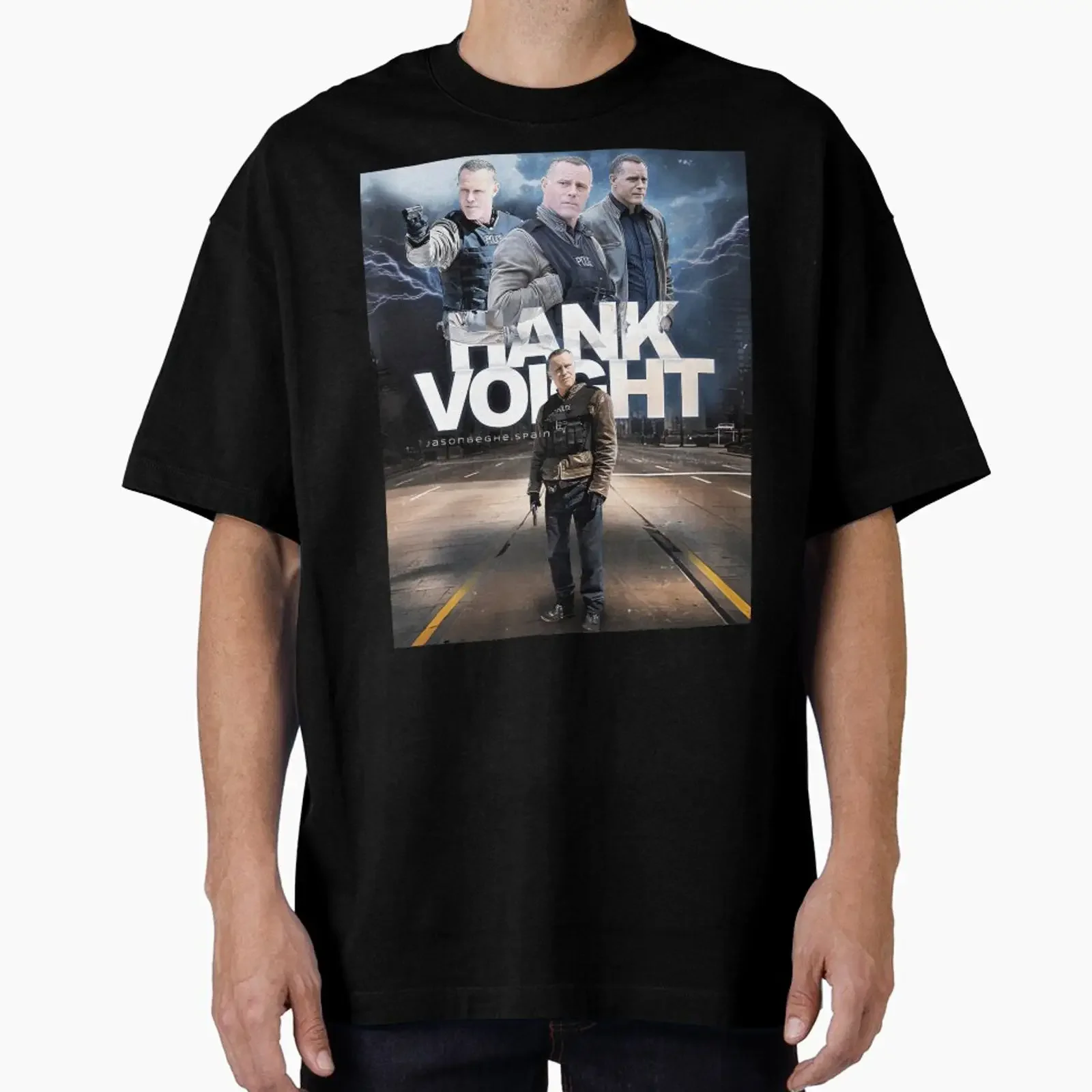 Jason Beghe Hank Voight designed and sold by ARDWINO vintage Washed streetwear Stretched designer clothes homme Unisex Soft