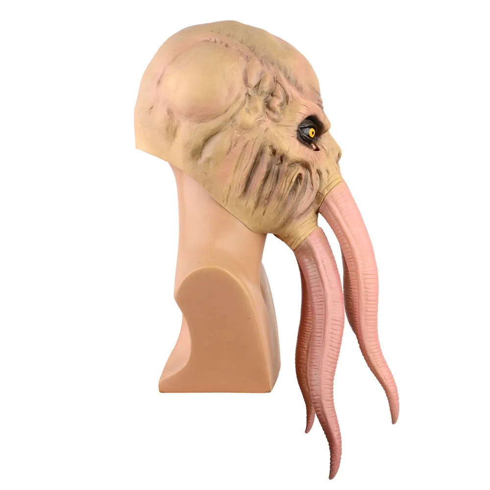 Mind Flayer Illithid Mask Headgear Terror Party Cosplay Mask for Halloween