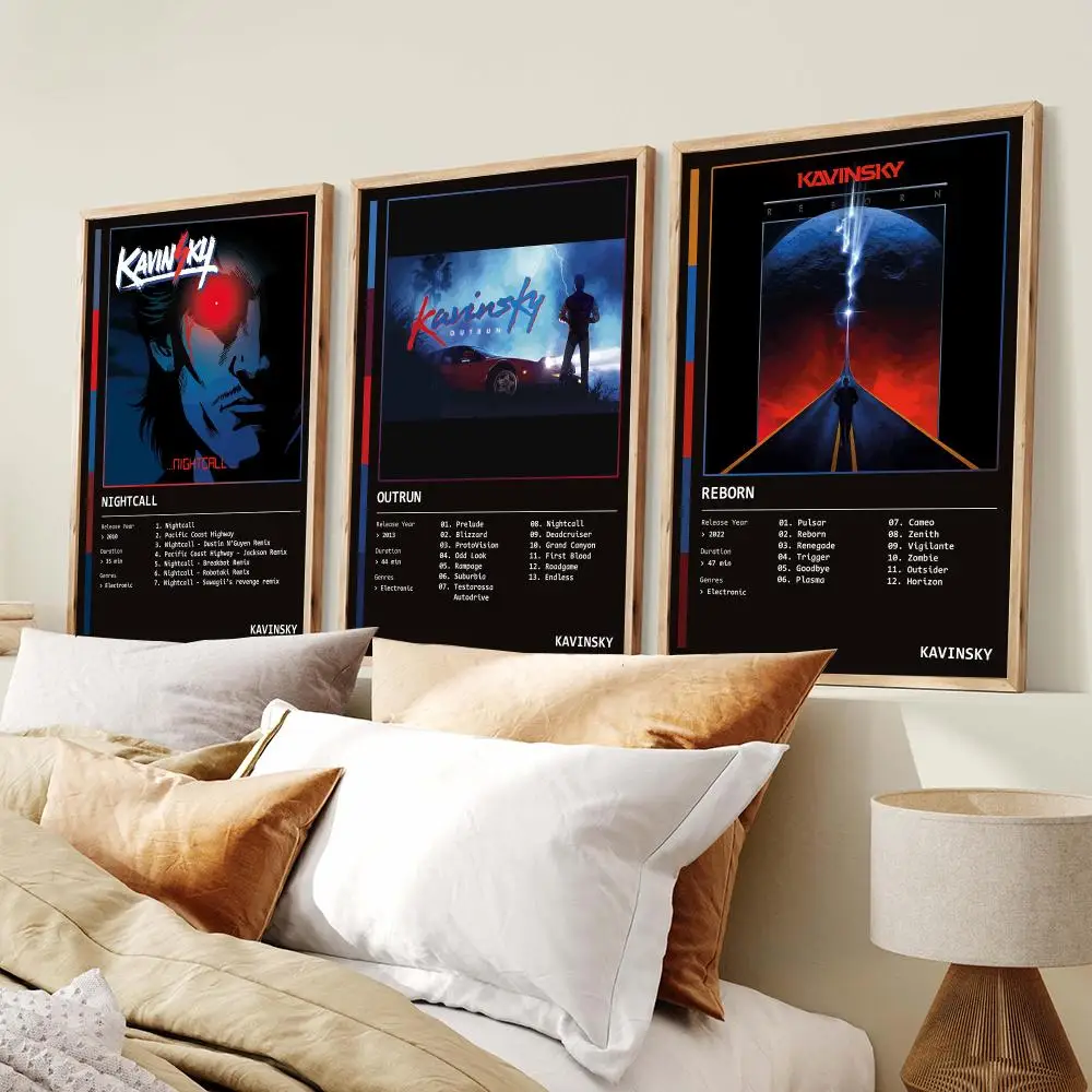 Album K-Kavinsky Poster PP Wall Decor Posters Celebrity Music Art Prints Bedroom Office Gift