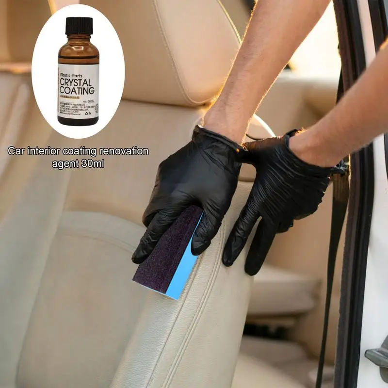 30ml Auto Trim Coating Car Detailing Trim Refreshing Protectant Car Restoring Liquid For Vehicle Interior Plastic Restorer