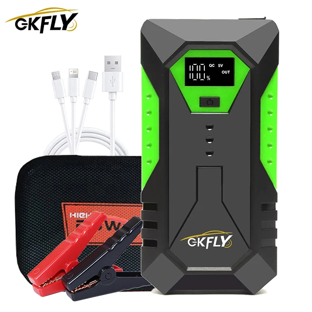 GKFLY Draagbare Auto Startkabels 2000A/3000A/4000A Powerbank Auto Booster Oplader 12V Startapparaat Benzine Diesel