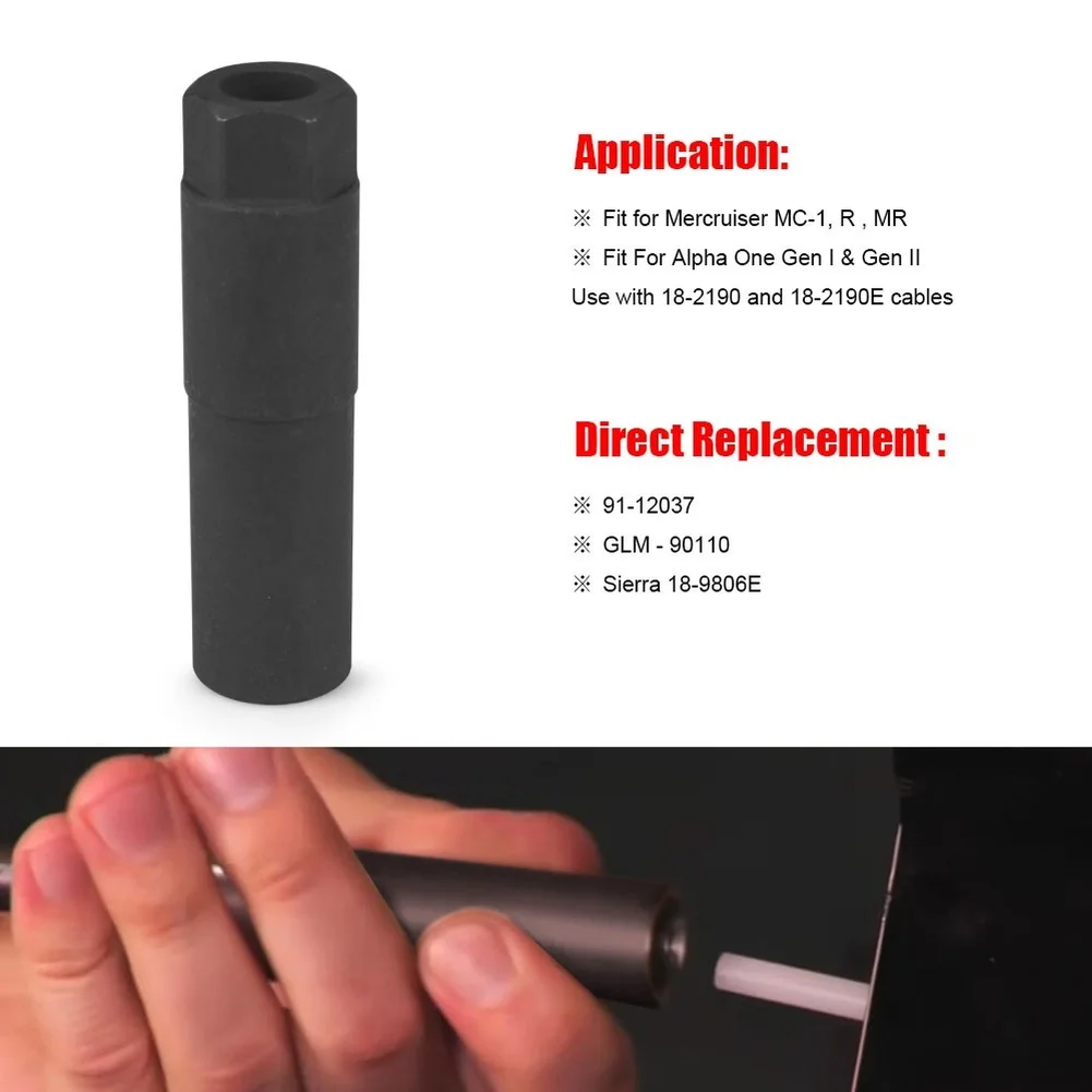 

Инструмент для линии переключения передач, втулка, инструмент для троса переключения передач, головка 91-12037 для Mercruiser для Alpha One Gen I Gen II MC-1 для MR