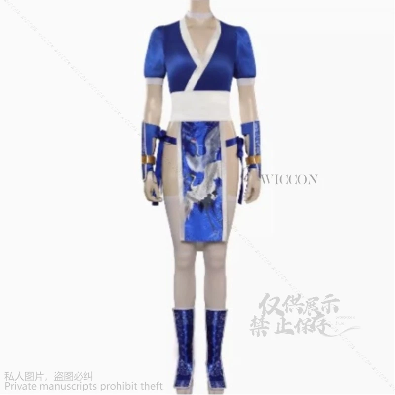 Anime Game Dead Or Alive KASUMI Skirt Women Costume Girls Dress Set Fantasia Halloween Carnival Party Disguise Lolita With Wigs