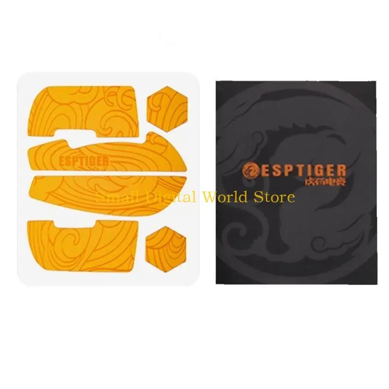 77UB EsportsTiger Non Slip Sticker Suck Sweat Mouse Grip Tape for PulsarX2 Mouse