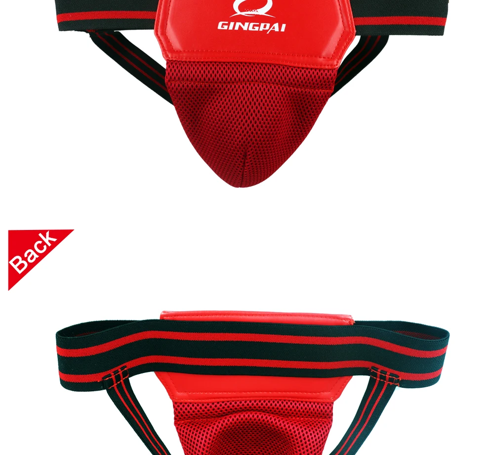 Rot Schwarz Erwachsene Männlich MMA Jockstrap Boxen Sanda Leistenschutz Taekwondo Training Schrittschutz Kickboxen Schutzschutz – Detail 6
