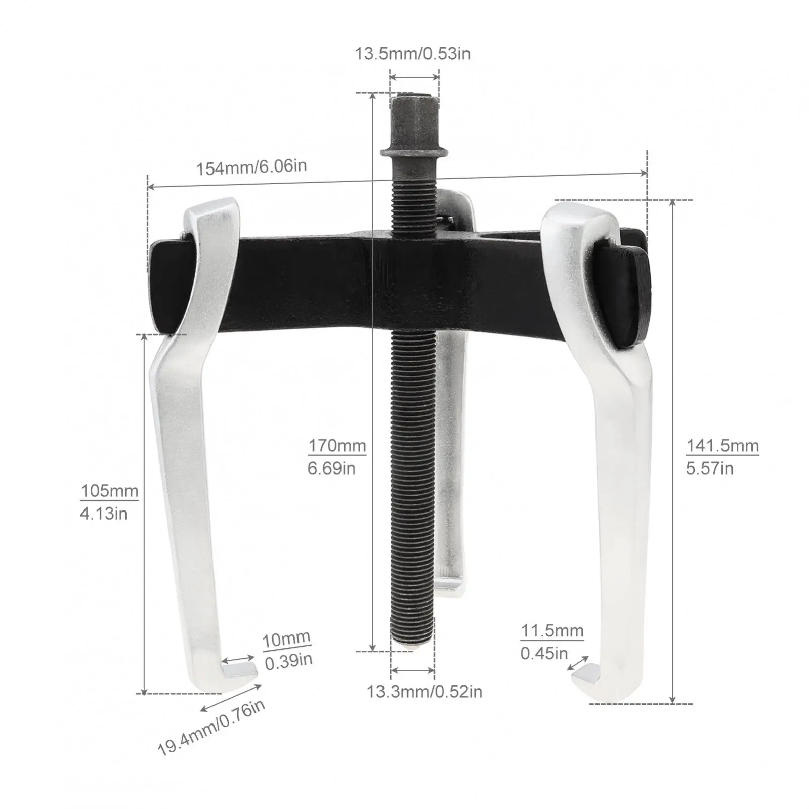 Extractor multifuncional para reparación de automóviles, herramientas de mano para forja y sello, Convertible, mecánico, 3 garras, 2 garras