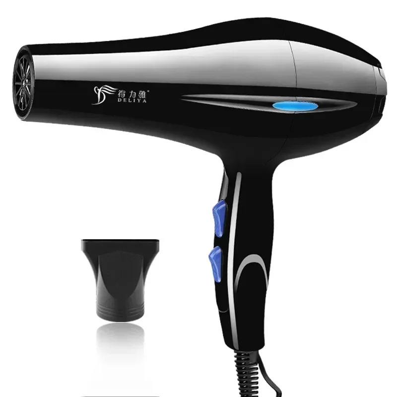 Secador de pelo 2200W, potente secador de pelo profesional, calentamiento rápido, ajuste frío y caliente, secador de aire iónico con colector de aire