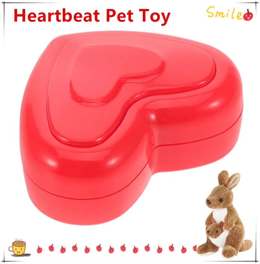 Accessori per animali domestici simulatore di battito cardiaco gatto giocattolo per l'addestramento del comportamento Pet Heart Beat Sound Box Snuggle sollievo dall'ansia aiuto per il sonno